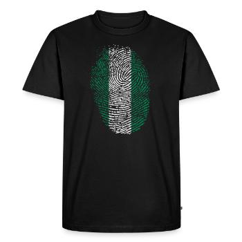 Nigeria - T-shirt Premium bio Homme - noir - Devant - Nico (187cm)