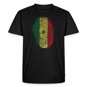 Sénégal - T-shirt Premium bio Homme - noir - Devant - Nico (187cm)