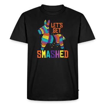 Pinata Mexique Offrez idée cadeau cadeau cassé - T-shirt Premium bio Homme - noir - Devant - Nico (187cm)
