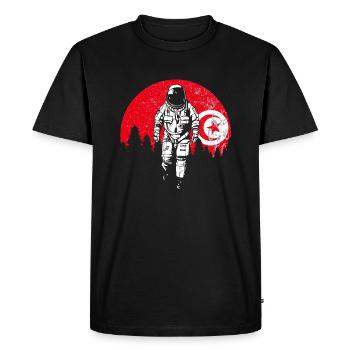 Tunisie - T-shirt Premium bio Homme - noir - Devant - Nico (187cm)