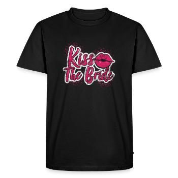 Mariée équipe de protection mariage cadeau couple JGA - T-shirt Premium bio Homme - noir - Devant - Nico (187cm)