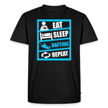 Boating Water sports rafting - Men's Premium Organic T-Shirt - black - Front - Nico (187cm)