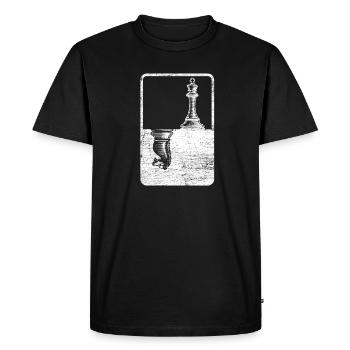 Chess ChessBoard Chess Train Fun Gift Game - Men's Premium Organic T-Shirt - black - Front - Nico (187cm)