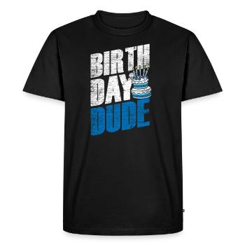 Birthday birthday present gift - Men's Premium Organic T-Shirt - black - Front - Nico (187cm)