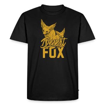 Désert Fox Dog Désert Fox Afrique Animal cadeau - T-shirt Premium bio Homme - noir - Devant - Nico (187cm)