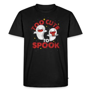 Cadeau d'halloween fantôme fantôme heure fantôme - T-shirt Premium bio Homme - noir - Devant - Nico (187cm)