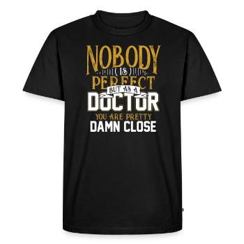 Médecin Medics Médecine Cadeau Docteur Étudier - T-shirt Premium bio Homme - noir - Devant - Nico (187cm)