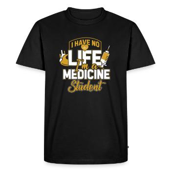 Médecin étudiant médecin cadeau médecin - T-shirt Premium bio Homme - noir - Devant - Nico (187cm)