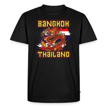 Thaïlande - T-shirt Premium bio Homme - noir - Devant - Nico (187cm)