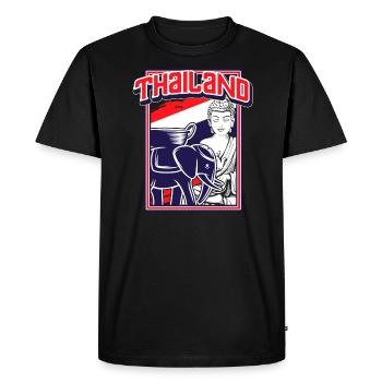 Thaïlande - T-shirt Premium bio Homme - noir - Devant - Nico (187cm)