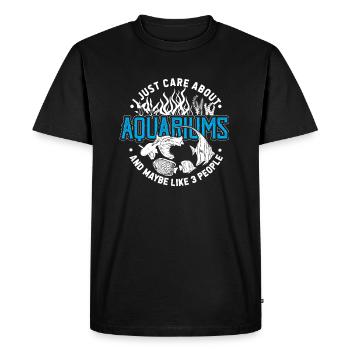Aquarium - T-shirt Premium bio Homme - noir - Devant - Nico (187cm)