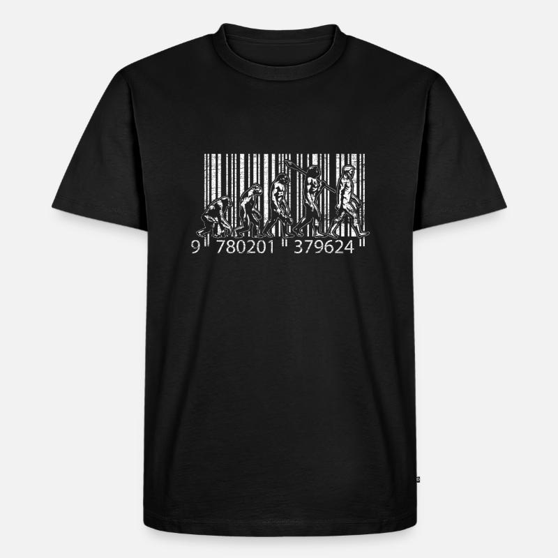 Evolution gift mankind gift - Men's Premium Organic T-Shirt - black