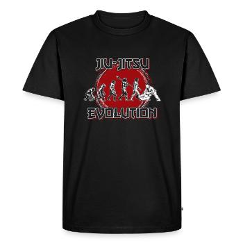 Jiu Jitsu evolution - Men's Premium Organic T-Shirt - black - Front - Nico (187cm)
