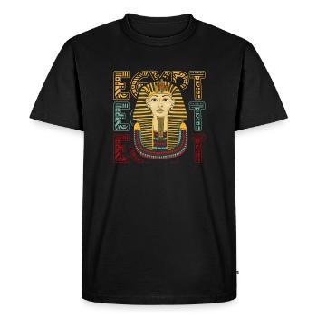 Egypte Patriote Pop Art Pharaon Pyramide Nil - T-shirt Premium bio Homme - noir - Devant - Nico (187cm)