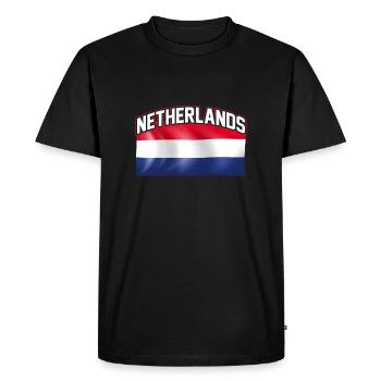 Pays-Bas Pays-Bas Pays-Bas - T-shirt Premium bio Homme - noir - Devant - Nico (187cm)
