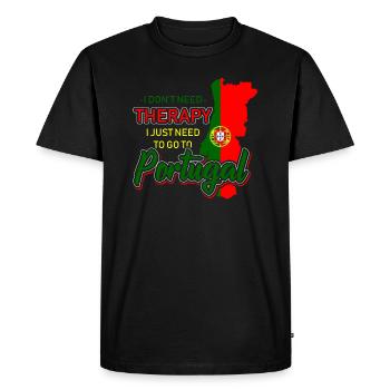 Portugal - T-shirt Premium bio Homme - noir - Devant - Nico (187cm)