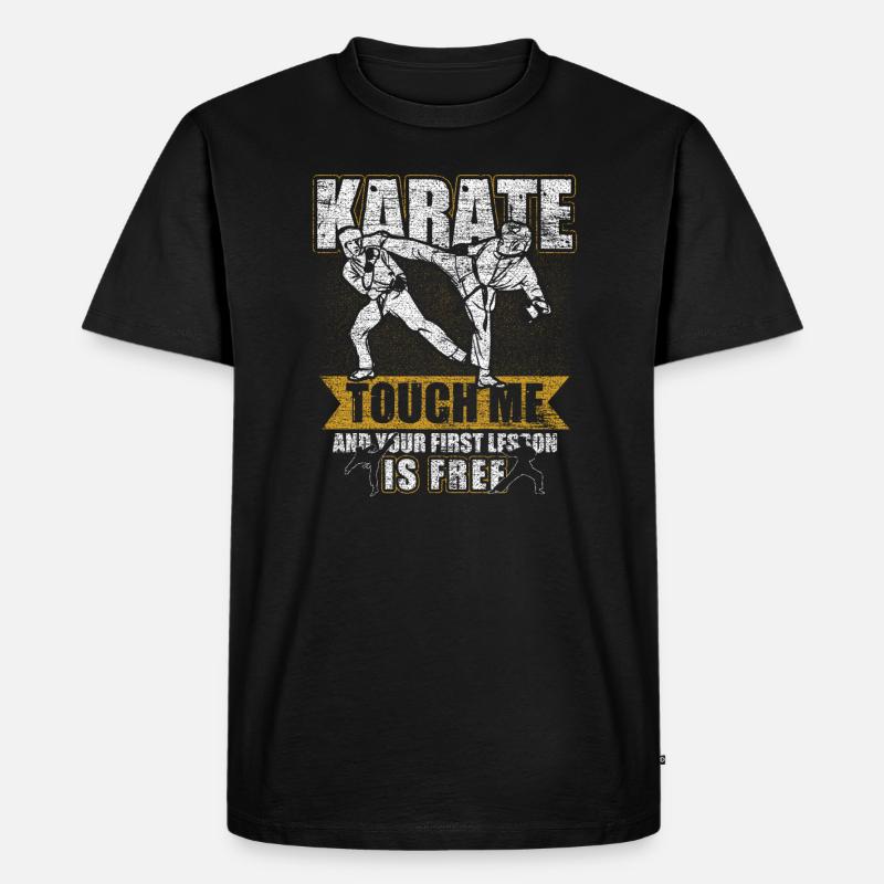 Karate Geschenk - Männer Premium Bio T-Shirt - Schwarz