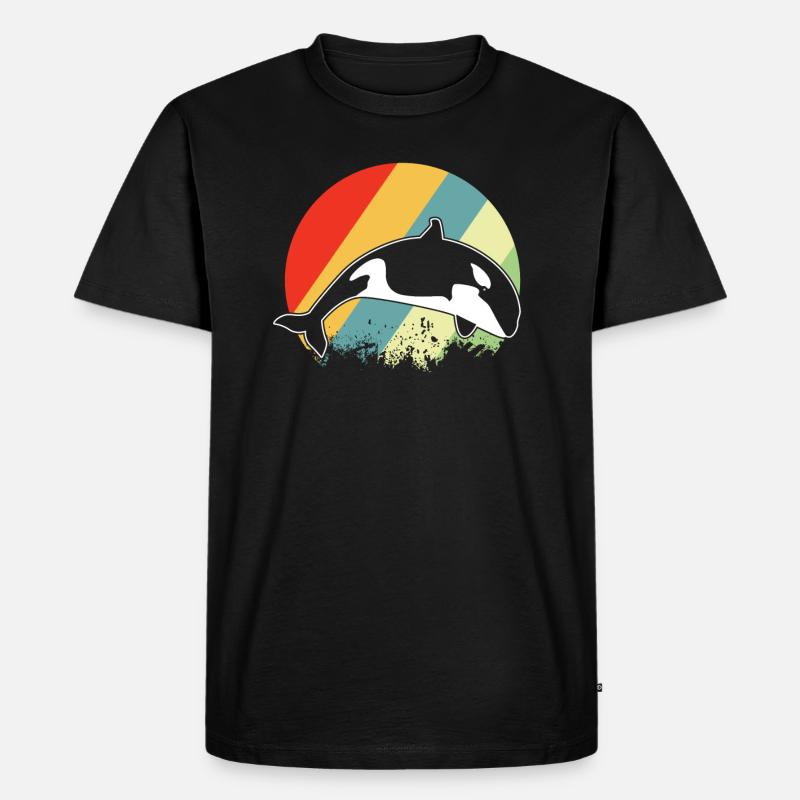 Baleine à épée - T-shirt Premium bio Homme - noir