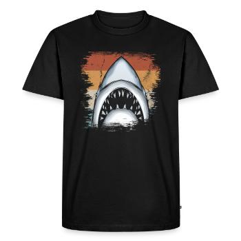 requin - T-shirt Premium bio Homme - noir - Devant - Nico (187cm)