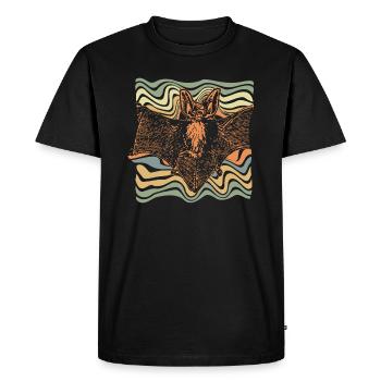 Bat scare - Men's Premium Organic T-Shirt - black - Front - Nico (187cm)