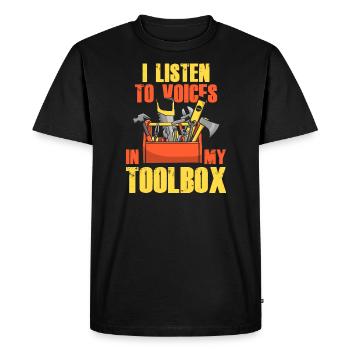 Zimmermann Tool - Men's Premium Organic T-Shirt - black - Front - Nico (187cm)