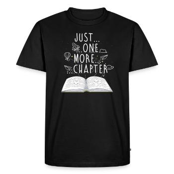 Read books book gift bookshelf - Men's Premium Organic T-Shirt - black - Front - Nico (187cm)
