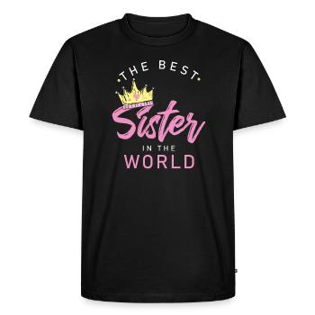 Meilleur cadeau grande soeur - T-shirt Premium bio Homme - noir - Devant - Nico (187cm)