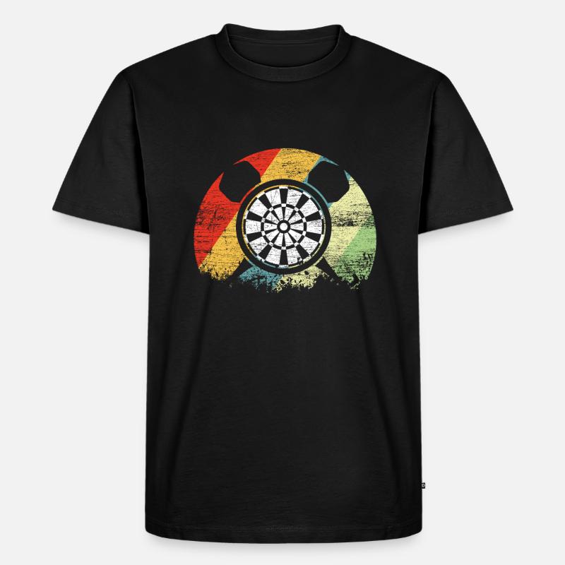 Dart - Männer Premium Bio T-Shirt - Schwarz