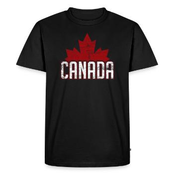 Nation canadienne - T-shirt Premium bio Homme - noir - Devant - Nico (187cm)