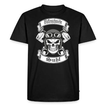 Forgerons d’armes Suhl - T-shirt Premium bio Homme - noir - Devant - Nico (187cm)