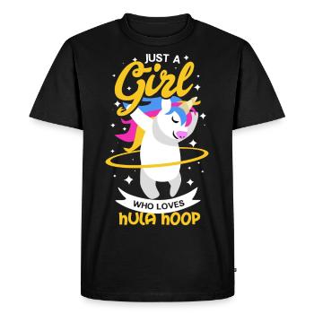 Hula Hoop Licorne - T-shirt Premium bio Homme - noir - Devant - Nico (187cm)
