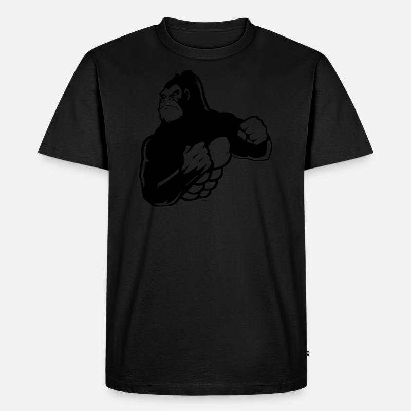 gorilla - Männer Premium Bio T-Shirt - undefined