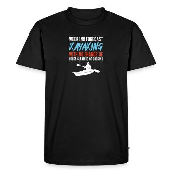 KAYAKING: Kayaking Forecast - Men's Premium Organic T-Shirt - black - Front - Nico (187cm)