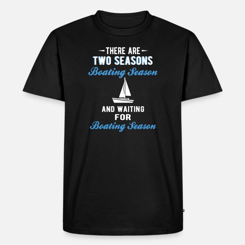 BOATING : Boating Season - Männer Premium Bio T-Shirt - Schwarz