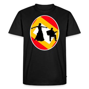 Flamenco - Guitarrista y Bailarina - T-shirt Premium bio Homme - noir - Devant - Nico (187cm)