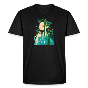 Nature: mère nature - T-shirt Premium bio Homme - noir - Devant - Nico (187cm)