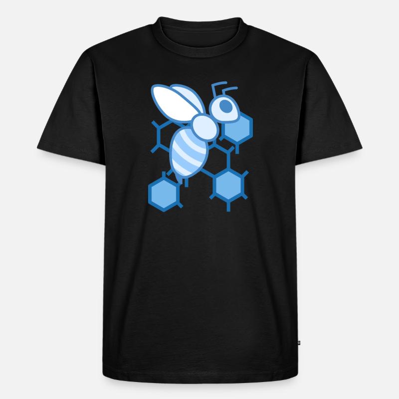 Biene - Männer Premium Bio T-Shirt - Schwarz