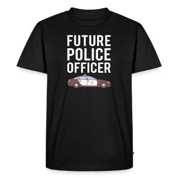 Police: Future Police Officer - Men's Premium Organic T-Shirt - black - Front - Nico (187cm)