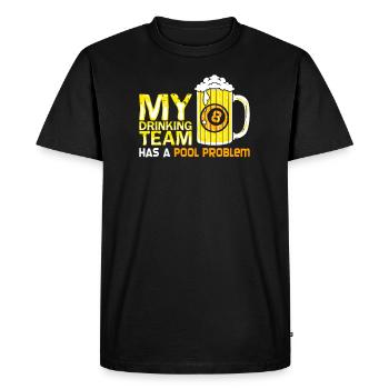 POOL / BILLIARDS: Pool problem - Men's Premium Organic T-Shirt - black - Front - Nico (187cm)