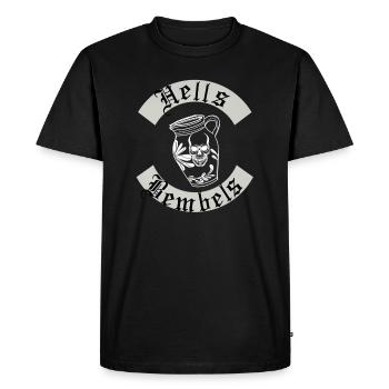 Hells Bempels Club Design - Men's Premium Organic T-Shirt - black - Front - Nico (187cm)