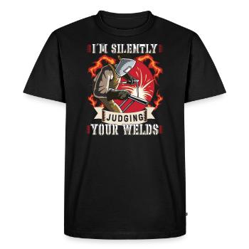 American Welder Welder Funny Funny Welding Gift - Men's Premium Organic T-Shirt - black - Front - Nico (187cm)
