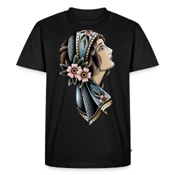 Gitane Tattoo OldSchool - T-shirt Premium bio Homme - noir - Devant - Nico (187cm)