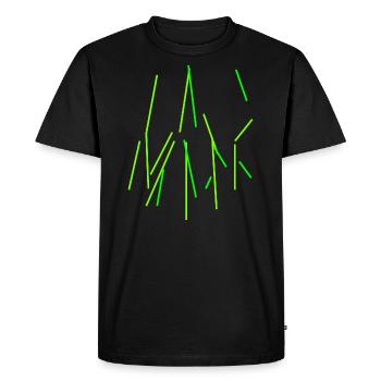 Pattern Modern Minimal - Abstract - Men's Premium Organic T-Shirt - black - Front - Nico (187cm)