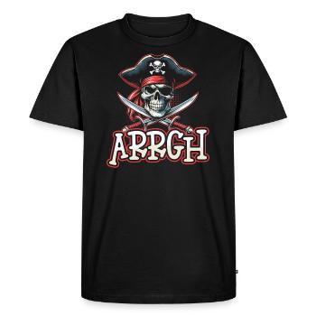 Halloween Pirate Dire Tenue Costume Arrgh - T-shirt Premium bio Homme - noir - Devant - Nico (187cm)