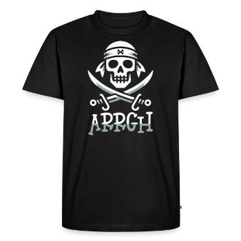 Halloween Pirate Dire Tenue Costume Arrgh - T-shirt Premium bio Homme - noir - Devant - Nico (187cm)