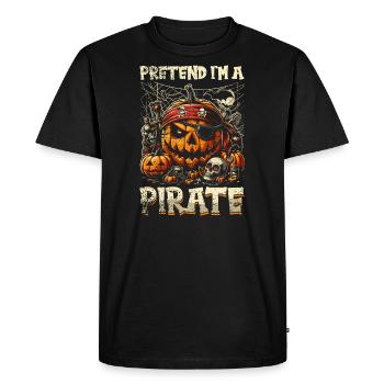 Halloween Pirate Dire Tenue Costume Drôle - T-shirt Premium bio Homme - noir - Devant - Nico (187cm)