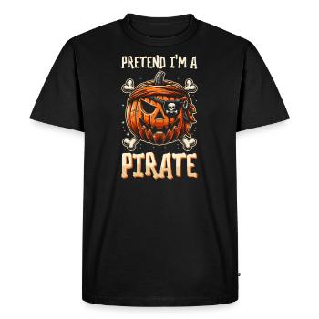 Halloween Pirate Dire Tenue Costume Cool - T-shirt Premium bio Homme - noir - Devant - Nico (187cm)