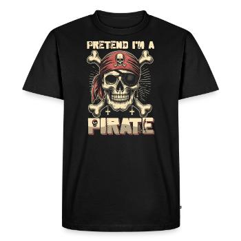 Halloween Pirate Dire Tenue Costume Cool - T-shirt Premium bio Homme - noir - Devant - Nico (187cm)