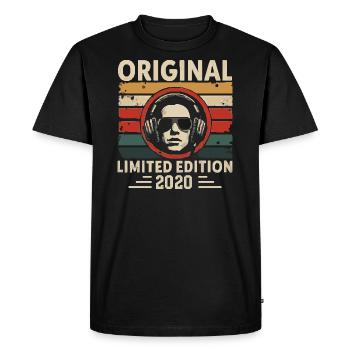 Original 2020 Retro Anniversary 2020 Vintage 2020 - Men's Premium Organic T-Shirt - black - Front - Nico (187cm)