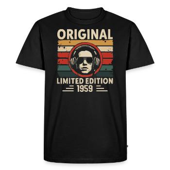 Original 1959 Rétro Anniversaire 1959 Vintage 1959 - T-shirt Premium bio Homme - noir - Devant - Nico (187cm)